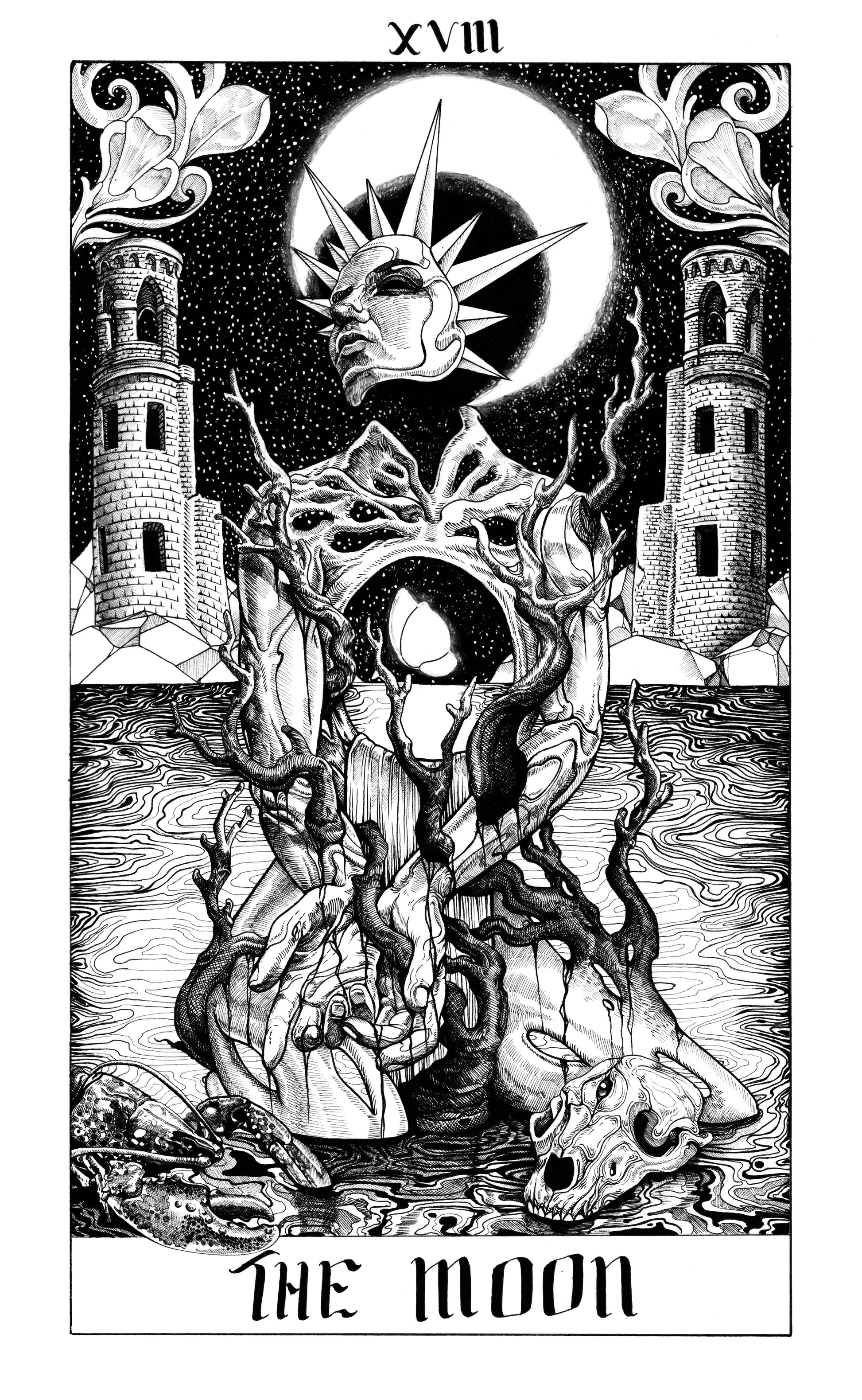 Major Arcana Tarot Cards | The Moon
